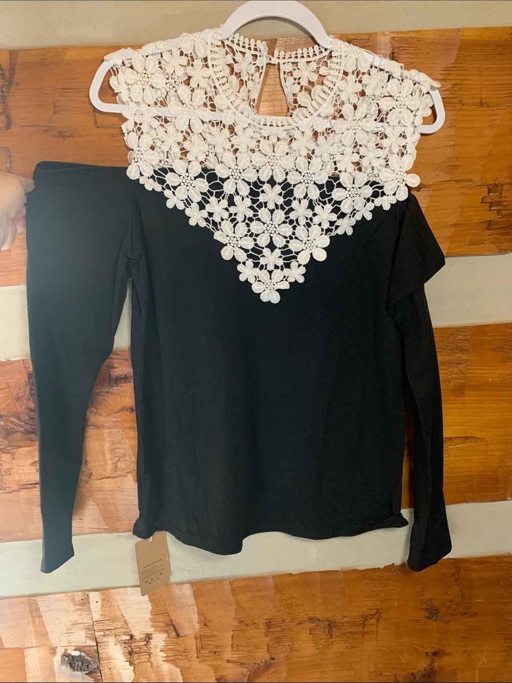 So dainty off sleeve blouse